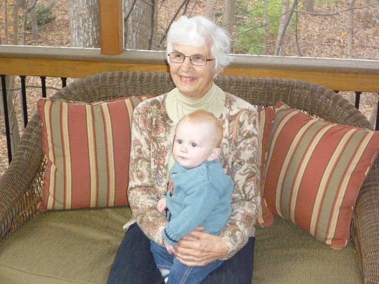 Great Grandma Gayle & Baby Evan
