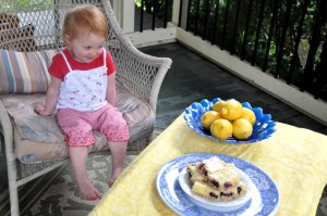 lemon blueberry bars with coconut crust