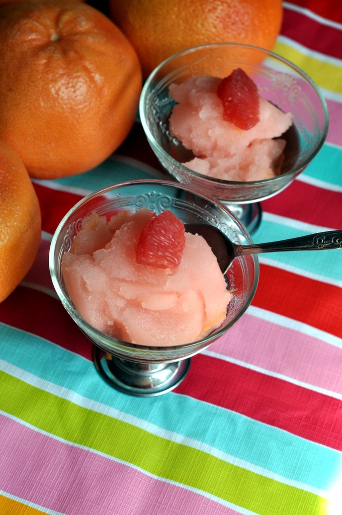 pink grapefruit sorbet