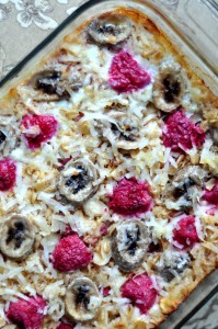 berry almond baked oatmeal