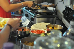 robot birthday party food